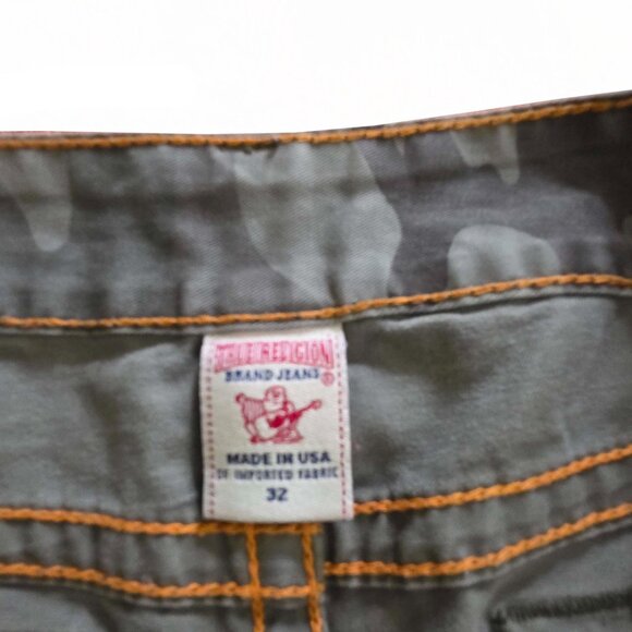 True Religion Jeans Bobby Camo Cut Off Shorts Deringer WNUG11Y33 - Picture 9 of 10